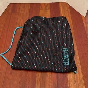 Roots wet bag blue with polka dot pattern